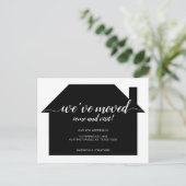 シンプルハウス引っ越しました移動 案内ポストカード (スタンド正面)