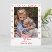 シンプルハグとキス写真教室バレンタイン シーズンカード (スタンド正面)