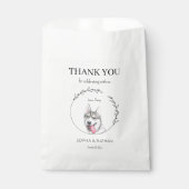 シンプルハスキー結婚のサンキューフェイバーバッグ フェイバーバッグ (正面)