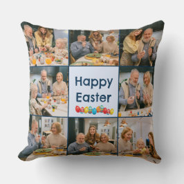 シンプルハッピーイースターフォト装飾用クッション クッション