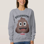 シンプルハッピーハローウィンウンチ家族と友人 スウェットシャツ (正面)