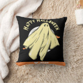 シンプルハッピーハローウィンブスプー幽霊 クッション (ブランケット)