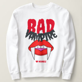 シンプルハッピーハローウィンヴァンパイア家族と友人 スウェットシャツ