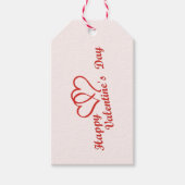 シンプルハッピーバレンタインデー ギフトタグ (正面)