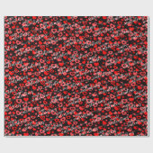 シンプルハッピーバレンタイン愛するハートパターン ラッピングペーパー (フラット)