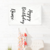 シンプルハッピーバースデーミニマルの追加  横断幕 (インサイチュ)