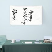 シンプルハッピーバースデーミニマルの追加  横断幕 (トレードショー)