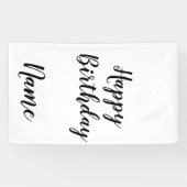 シンプルハッピーバースデーミニマルの追加  横断幕 (横)