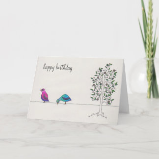 シンプルハッピーバースデー カード