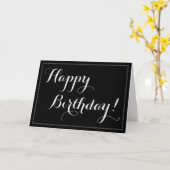 「シンプルハッピーバースデー!」 誕生日カード カード (黄色い花)