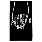 シンプルハッピーファーザーズデイタイポグラフィ | ギフトバッグ (裏面)