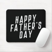 シンプルハッピーファーザーズデイタイポグラフィ |マウスパッド マウスパッド (マウス)