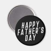 シンプルハッピーファーザーズデイタイポグラフィ |マグネット マグネット (正面/裏面)