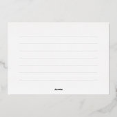 シンプルハッピーフラットフォイルグラードサンキューカード 箔招待状 (裏面)