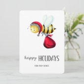 シンプルハッピーホリデイズサンタビーアピアルビジネス シーズンカード (スタンド正面)