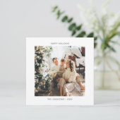 シンプルハッピーホリデーズワンフォト シーズンカード (スタンド正面)