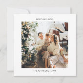 シンプルハッピーホリデーズワンフォト シーズンカード (正面)