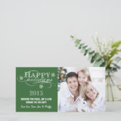 シンプルハッピーホリデー2013グリーン シーズンカード (スタンド正面)