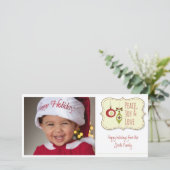 シンプルハッピーホリデー シーズンカード (スタンド正面)