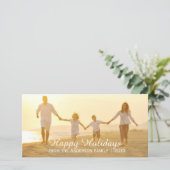 シンプルハッピーホリデー – フォトカード シーズンカード (スタンド正面)