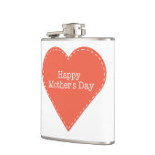 シンプルハッピーマザーズデイハート フラスク (左)