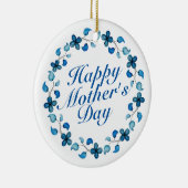 シンプルハッピーマザーズデイフローラリースオーナメント セラミックオーナメント (右)