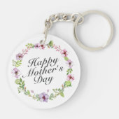 シンプルハッピーマザーズデイフローラリースキーチェーン キーホルダー (裏面)