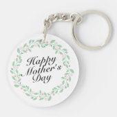 シンプルハッピーマザーズデイフローラリースキーチェーン キーホルダー (裏面)