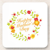 シンプルハッピーマザーズデイフローラリースコースター コースター (正面)