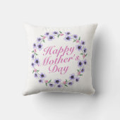 シンプルハッピーマザーズデイフローラリース |枕 クッション (裏面)