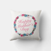 シンプルハッピーマザーズデイフローラリース |枕 クッション (裏面)