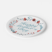 シンプルハッピーマザーズデイフローラ紙プレート ペーパープレート (アングル)