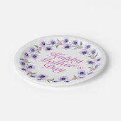 シンプルハッピーマザーズデイフローラ紙プレート ペーパープレート (アングル)