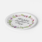 シンプルハッピーマザーズデイフローラ紙プレート ペーパープレート (アングル)