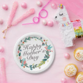 シンプルハッピーマザーズデイフローラ紙プレート ペーパープレート (パーティー)