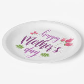 シンプルハッピーマザーズデイフローラ | ペーパープレート (アングル)