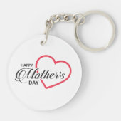 シンプルハッピーマザーズデイ |キーチェーン キーホルダー (裏面)