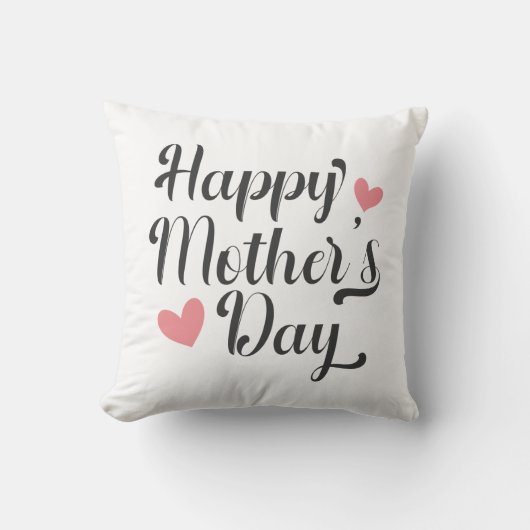 シンプルハッピーマザーデイ書道装飾用クッション クッション (正面)