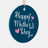 シンプルハッピーマザーデイ書道 |オーナメント セラミックオーナメント (右)