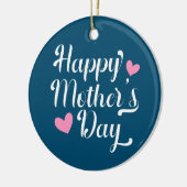 シンプルハッピーマザーデイ書道 |オーナメント セラミックオーナメント (左)