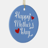 シンプルハッピーマザーデイ書道 |オーナメント セラミックオーナメント (右)