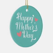 シンプルハッピーマザーデイ書道 |オーナメント セラミックオーナメント (右)