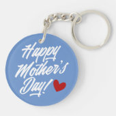 シンプルハッピーマザーデイ書道 |キーチェーン キーホルダー (裏面)