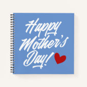 シンプルハッピーマザーデイ書道 |ノートブック ノートブック (正面)