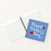 シンプルハッピーマザーデイ書道 |ノートブック ノートブック (内部)