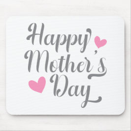 シンプルハッピーマザーデイ書道 |マウスパッド マウスパッド