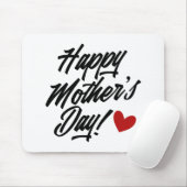 シンプルハッピーマザーデイ書道 |マウスパッド マウスパッド (マウス)