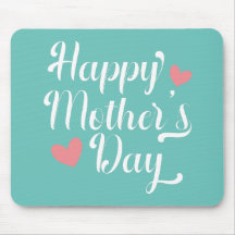 シンプルハッピーマザーデイ書道 |マウスパッド