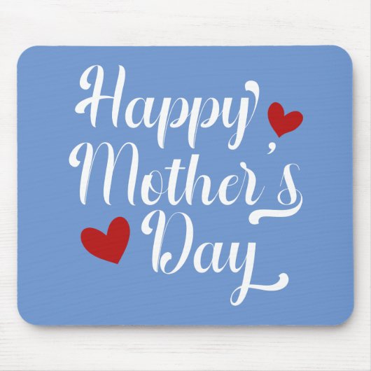 シンプルハッピーマザーデイ書道 |マウスパッド マウスパッド (正面)