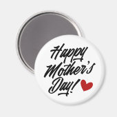 シンプルハッピーマザーデイ書道 |マグネット マグネット (正面/裏面)